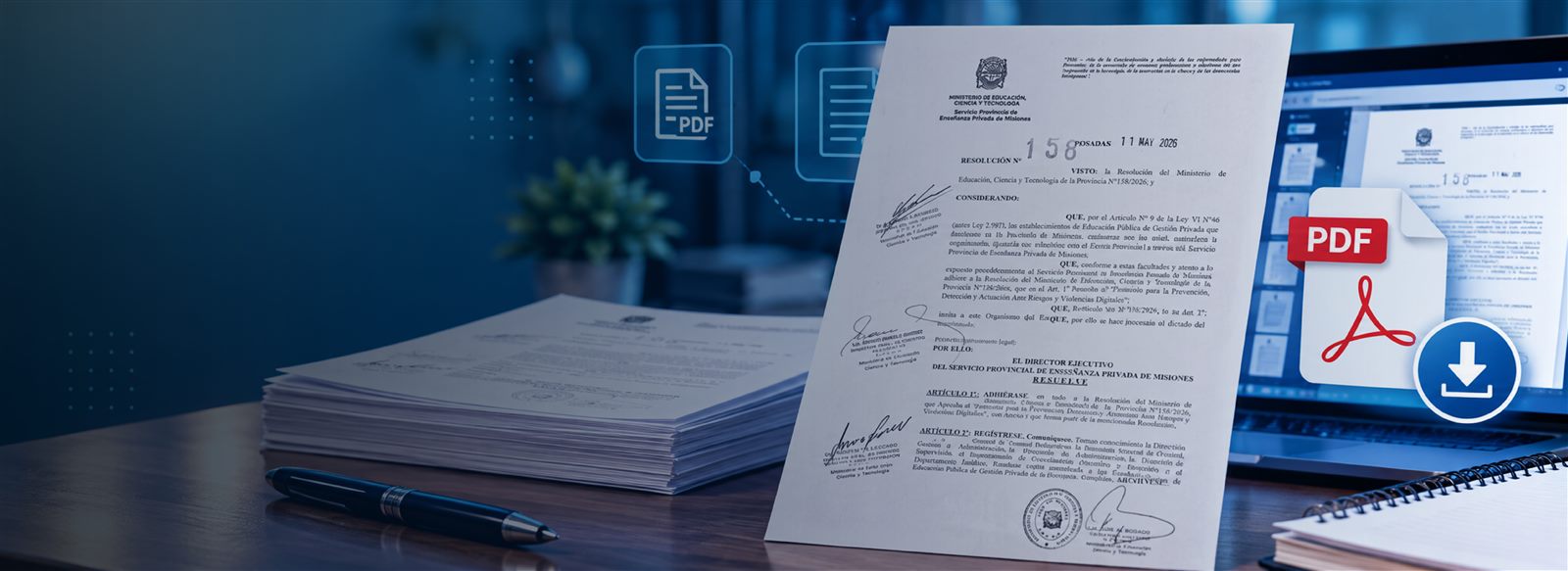 Resolución N° 158/26. Adhesión al Protocolo de violencias digitales